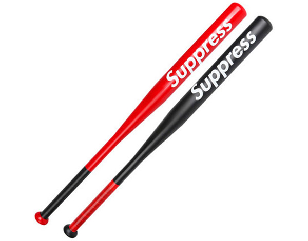 28 Inch Red Steel Baseball Bats Logo Custom
