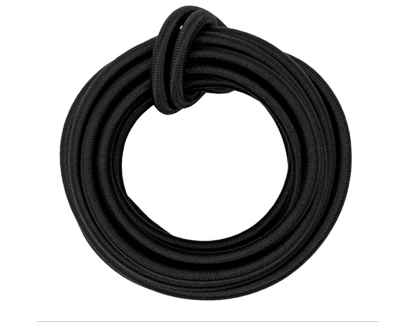 10M Everlasto Lastoflex Elastic Shock Bungee Cord Rope Black 5mm