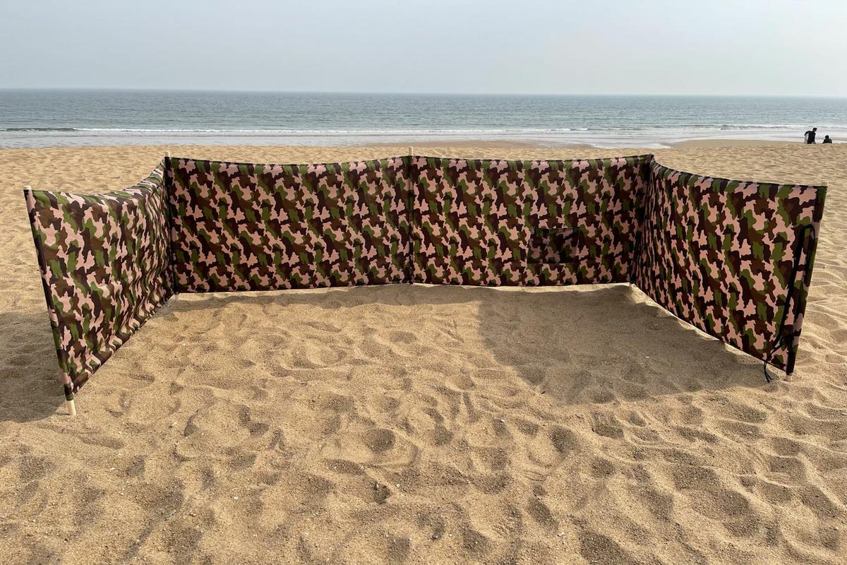 Camouflag Green 15ft/17ft/20ft/25ft or OEM Length&color Beach Privacy Screen